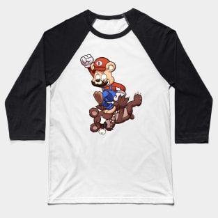 Italian Plumber Teddy Bear Baseball T-Shirt